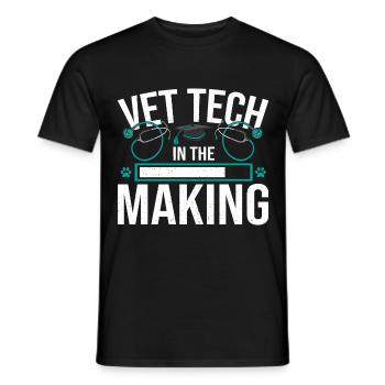 Veterinary School Vet Tech in the Making - Men's T-Shirt - black - Front - AI Model Male 178 light (178cm)