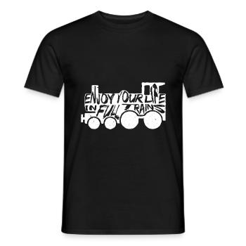 Denglisch - Männer T-Shirt - Schwarz - Vorne - AI Model Male 178 light (178cm)