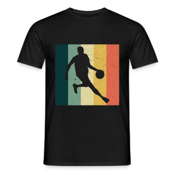 Basketball Basketballer Basketballmannschaft - Männer T-Shirt - Schwarz - Vorne - AI Model Male 178 light (178cm)
