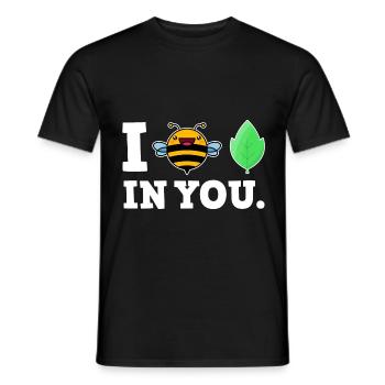 Funny Funny Sayings Bee - Men's T-Shirt - black - Front - AI Model Male 178 light (178cm)