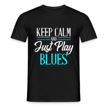 Blues Music Locker Stay Gift - T-shirt homme - noir - Devant - AI Model Male 178 light (178cm)