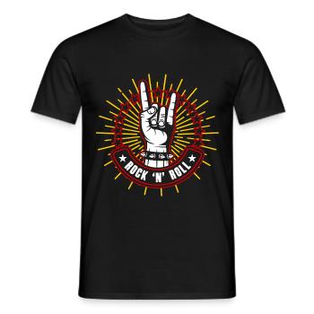 Guitariste musicien Rock N Roll - T-shirt homme - noir - Devant - AI Model Male 178 light (178cm)