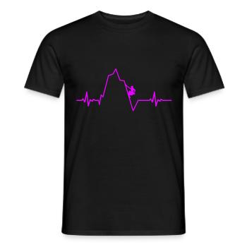montée - T-shirt homme - noir - Devant - AI Model Male 178 light (178cm)
