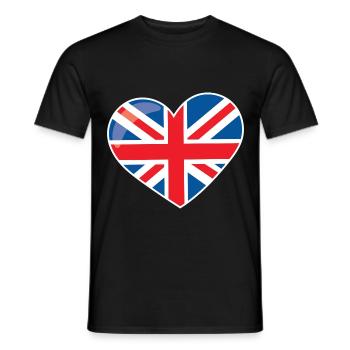LONDON - Men's T-Shirt - black - Front - AI Model Male 178 light (178cm)