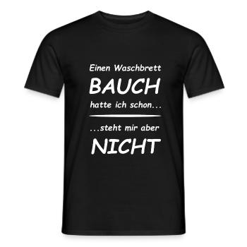 J’ai déjà eu un ventre de planche à laver.... - T-shirt homme - noir - Devant - AI Model Male 178 light (178cm)
