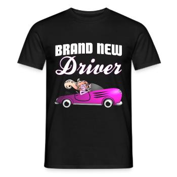Führerscheinfrau - Männer T-Shirt - Schwarz - Vorne - AI Model Male 178 light (178cm)