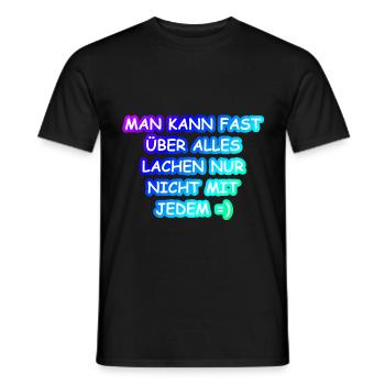 Mann kann fast.... Geschenk Spruch lustig witzig - Männer T-Shirt - Schwarz - Vorne - AI Model Male 178 light (178cm)