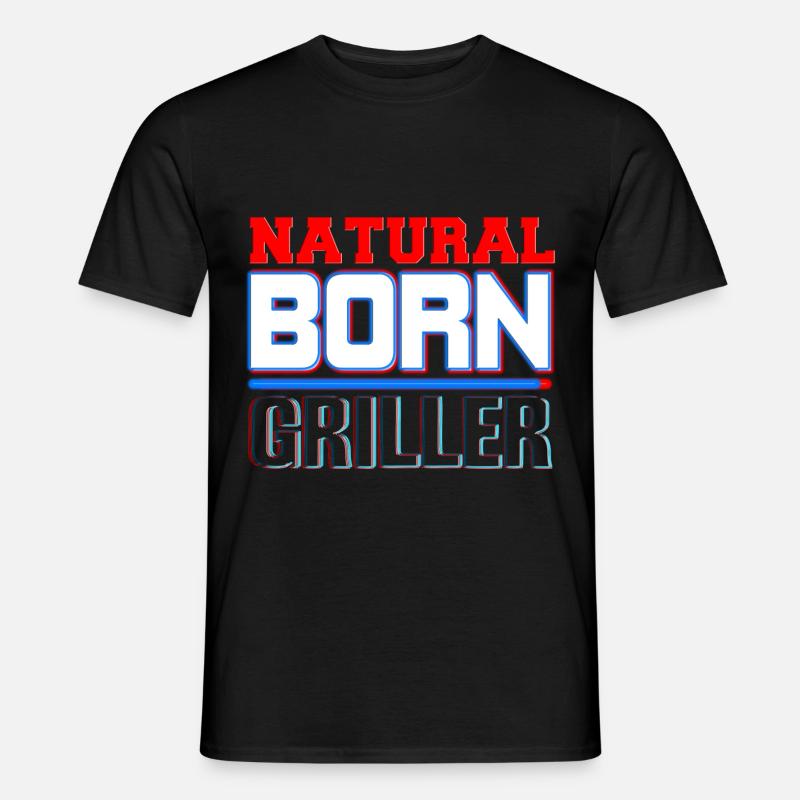 BBQ - Männer T-Shirt - Schwarz