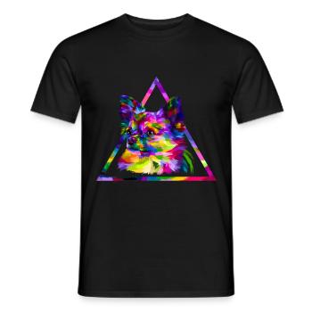 Chihuahua - Men's T-Shirt - black - Front - AI Model Male 178 light (178cm)