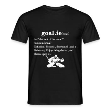 Définition du gardien de but de hockey - T-shirt homme - noir - Devant - AI Model Male 178 light (178cm)