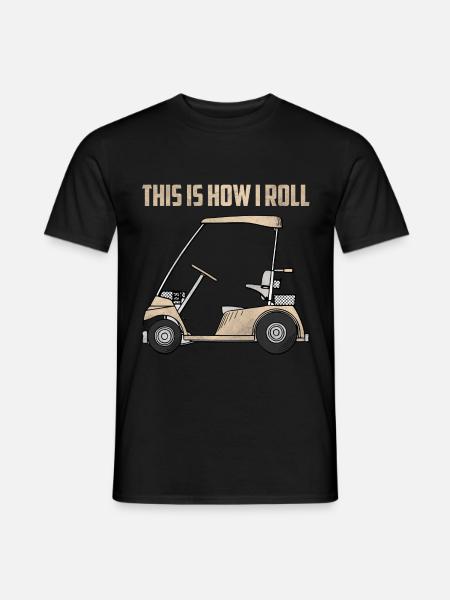 Golf Golfer - Männer T-Shirt - Schwarz