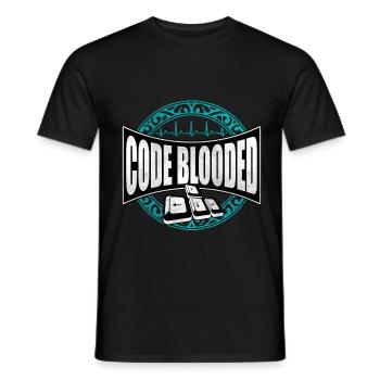 programmer - Men's T-Shirt - black - Front - AI Model Male 178 light (178cm)