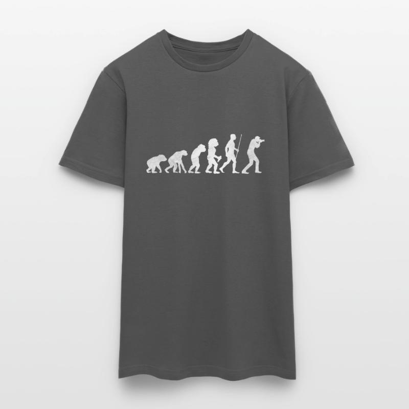 Camera Photographer Stone Age Evolution Evolution Men's T-Shirt