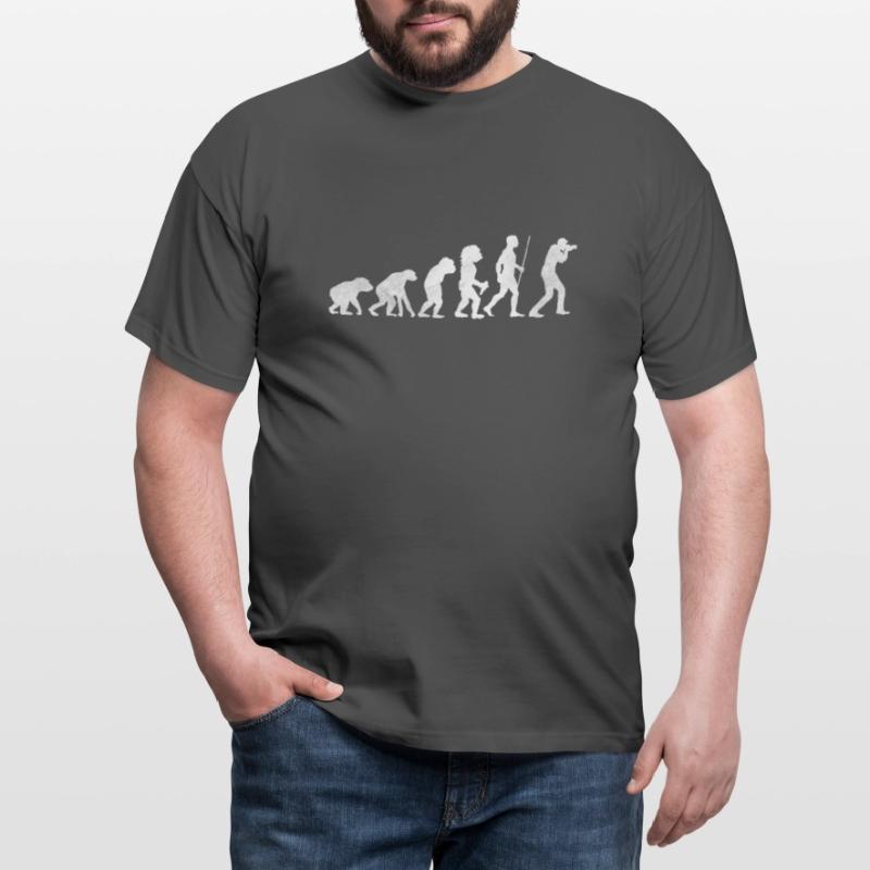 Camera Photographer Stone Age Evolution Evolution Men's T-Shirt