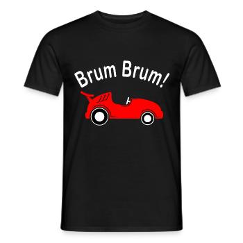 Children Car Brum Brum - Men's T-Shirt - black - Front - AI Model Male 178 light (178cm)
