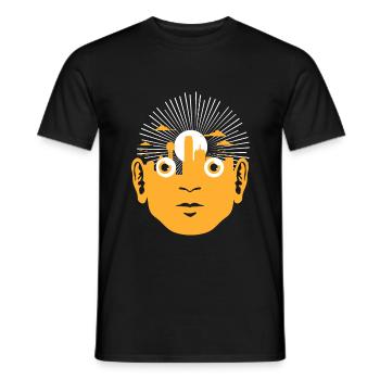 Visage de la ville - T-shirt homme - noir - Devant - AI Model Male 178 light (178cm)
