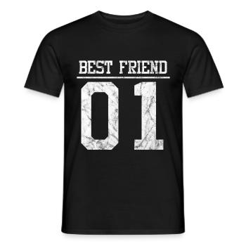 Best Friends Best Friend - Men's T-Shirt - black - Front - AI Model Male 178 light (178cm)