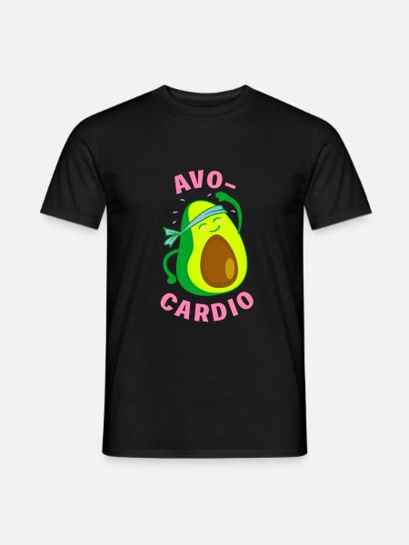 Avo Cardio - Männer T-Shirt - Schwarz