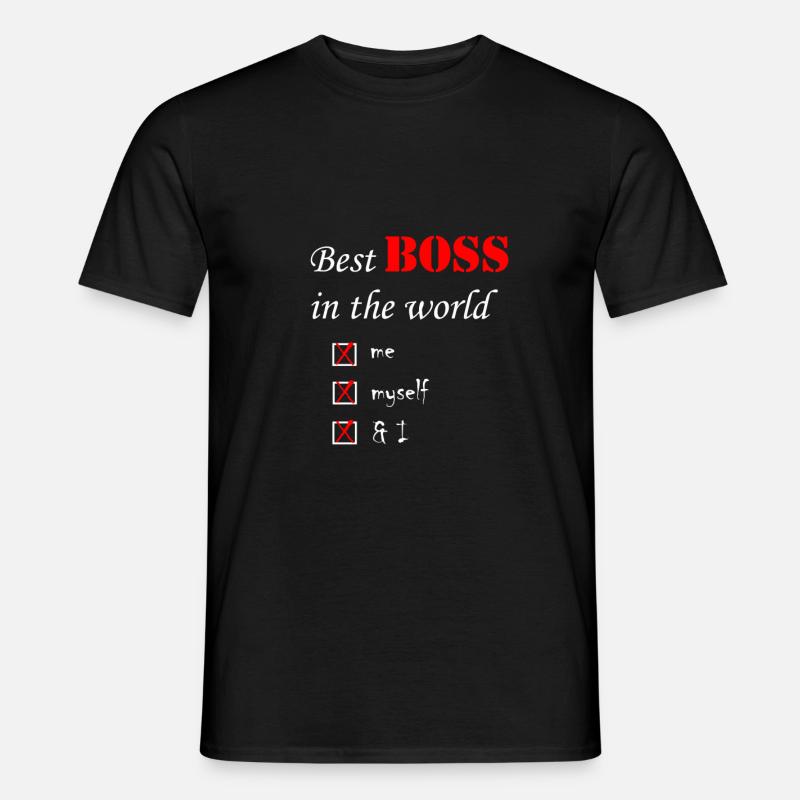 Verdens bedste chef - Mænd T-shirt - sort