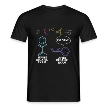 Drôle énonciations chimie professeur humour cadeaux drôle - T-shirt homme - noir - Devant - AI Model Male 178 light (178cm)