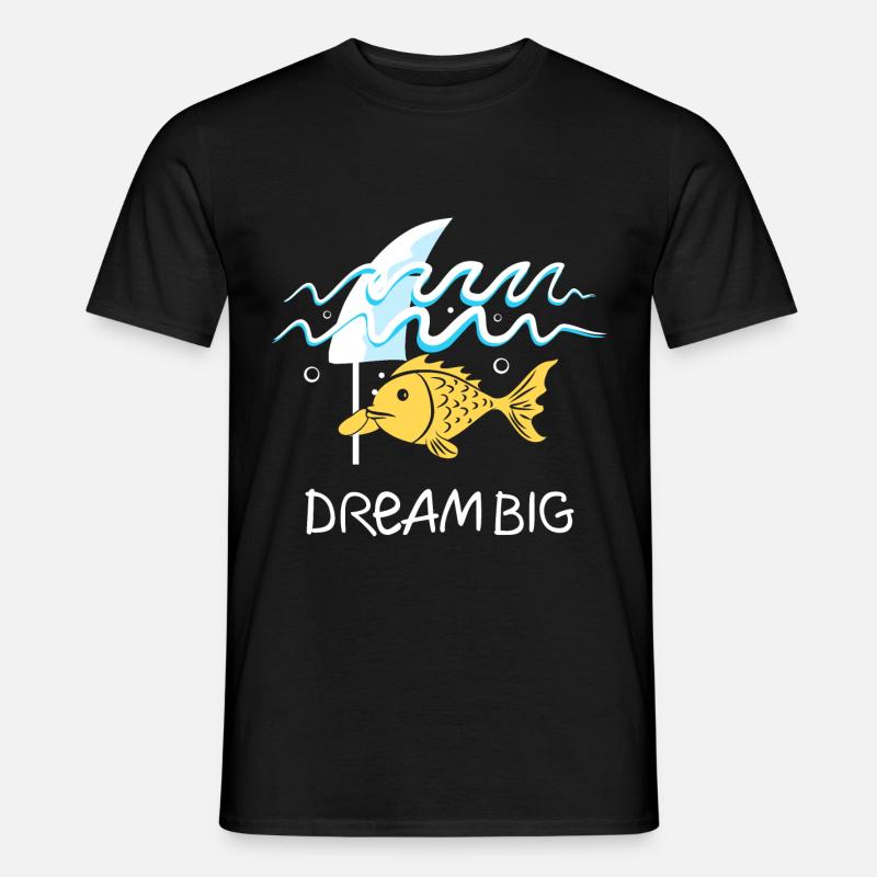 Dream Bigger - Männer T-Shirt - Schwarz