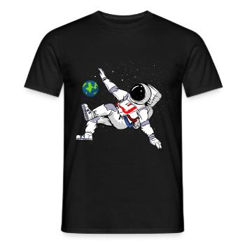 Bicyclette astronaute - T-shirt homme - noir - Devant - AI Model Male 178 light (178cm)