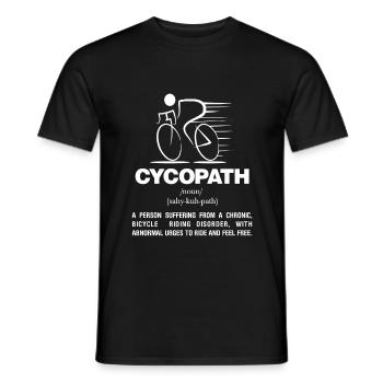 Cycopath Definition - Männer T-Shirt - Schwarz - Vorne - AI Model Male 178 light (178cm)