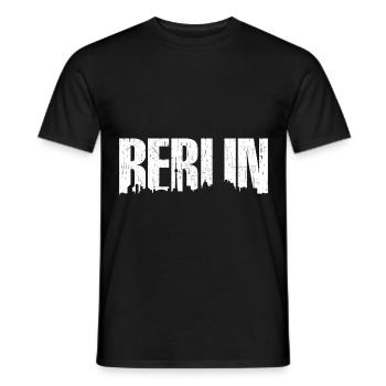 Berlin Skyline Patriotic - Männer T-Shirt - Schwarz - Vorne - AI Model Male 178 light (178cm)