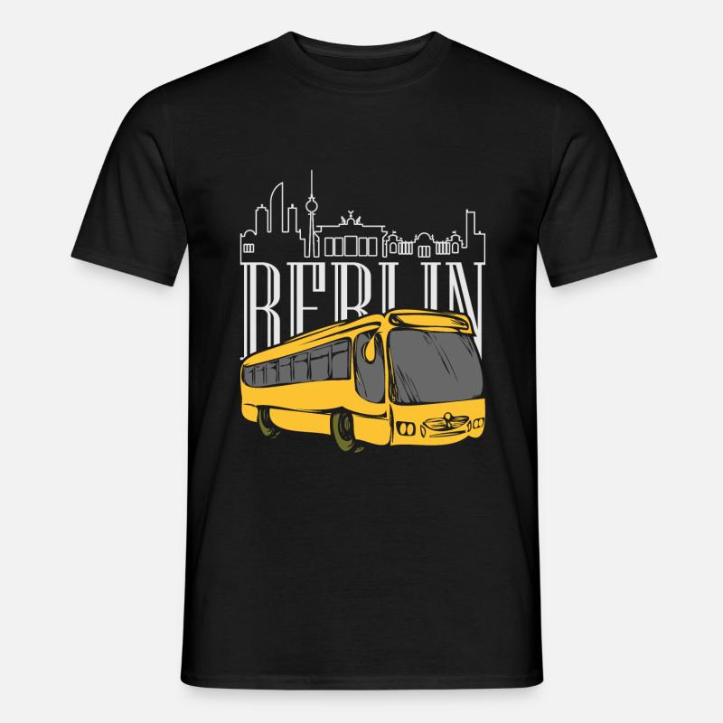 Busfahrer Berlin Geschenkidee - Männer T-Shirt - Schwarz