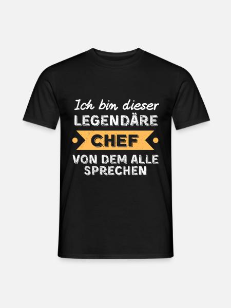 Legendärer Chef Geschenkidee lustige sprüche - Männer T-Shirt - Schwarz