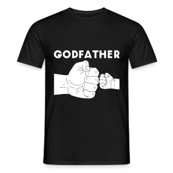 Vater Papa Faust Handshake Sohn - Männer T-Shirt - Schwarz - Vorne - AI Model Male 178 light (178cm)