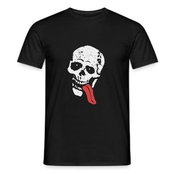JESSE SKULL - Men's T-Shirt - black - Front - AI Model Male 178 light (178cm)