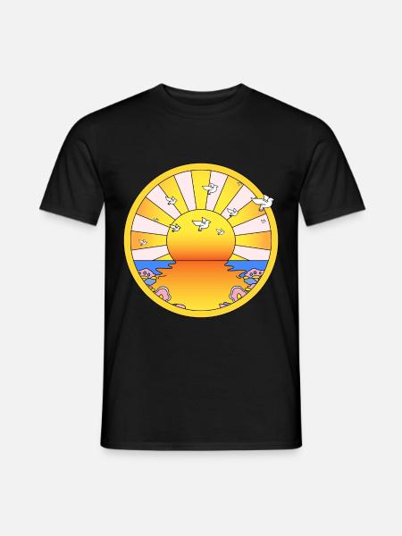 LSD California Orange Sunshine - Camiseta hombre - negro