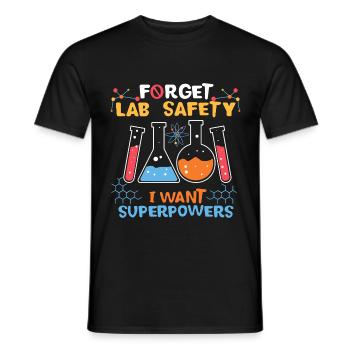 Laboratoire laboratoire chimie superpuissances - T-shirt homme - noir - Devant - AI Model Male 178 light (178cm)