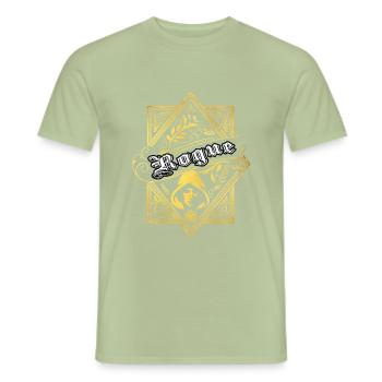 Rogue Rogue RPG character classes - Men's T-Shirt - sage - Front - AI Model Male 178 light (178cm)