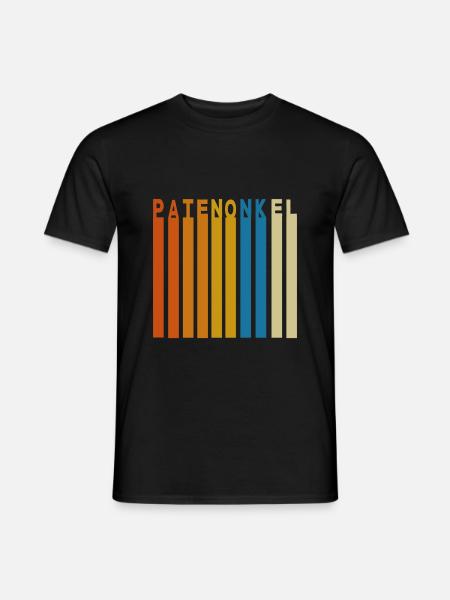 Patenonkel Patenkind Patentante Onkel Vintage - Männer T-Shirt - Schwarz