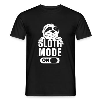 Faultier Modus Ein Lustig Chill Entspannen Schlafe - Männer T-Shirt - Schwarz - Vorne - AI Model Male 178 light (178cm)