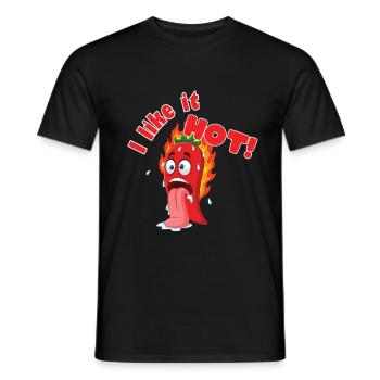I like it hot! - Chilifreak - Men's T-Shirt - black - Front - AI Model Male 178 light (178cm)
