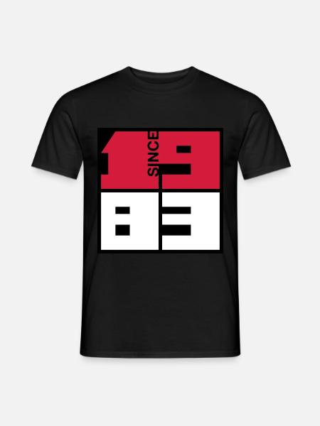 1983 Year of Birth. Find your year in my store - Men's T-Shirt - black