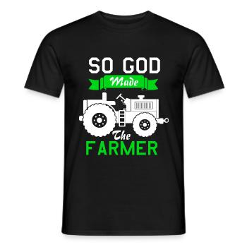 Gott Bauer - Männer T-Shirt - Schwarz - Vorne - AI Model Male 178 light (178cm)