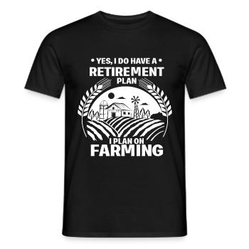 Retraités Agriculture - T-shirt homme - noir - Devant - AI Model Male 178 light (178cm)