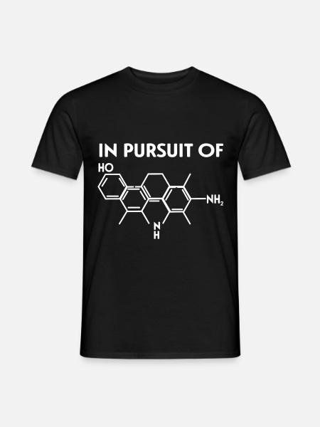 Recherche du bonheur molécule chimie Atomes Heureux - T-shirt homme - noir