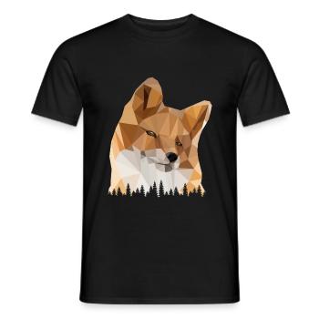 Wald Schlau Waldtiere - Männer T-Shirt - Schwarz - Vorne - AI Model Male 178 light (178cm)
