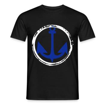 Anker Nautik Seefahrer Pier Meer Maritim - Männer T-Shirt - Schwarz - Vorne - AI Model Male 178 light (178cm)