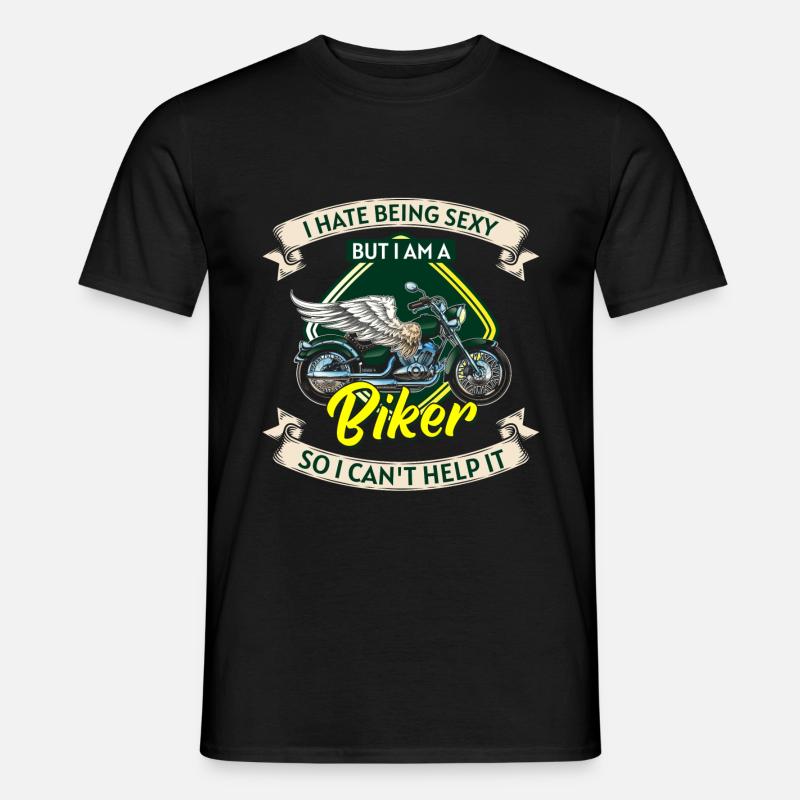 Biker Chopper Rock - Männer T-Shirt - Schwarz