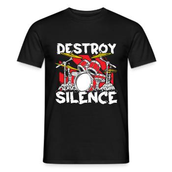 Schlagzeug Schlagzeuger Drumsticks - Männer T-Shirt - Schwarz - Vorne - AI Model Male 178 light (178cm)