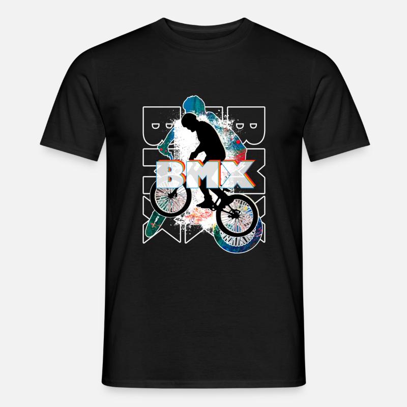 Bmx - Männer T-Shirt - Schwarz