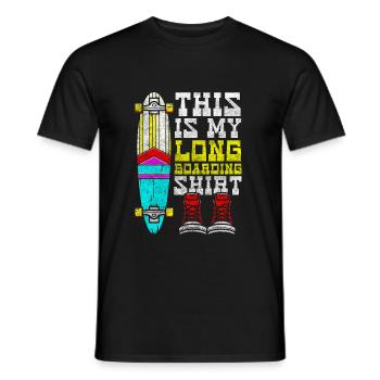 Skater Berg Board - Männer T-Shirt - Schwarz - Vorne - AI Model Male 178 light (178cm)