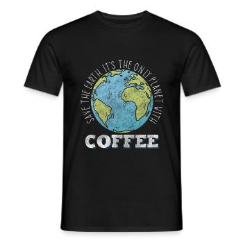 Conservation de la nature Changement climatique Recyclage - T-shirt homme - noir - Devant - AI Model Male 178 light (178cm)