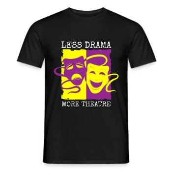Actor Rehearsal Curtain - Men's T-Shirt - black - Front - AI Model Male 178 light (178cm)